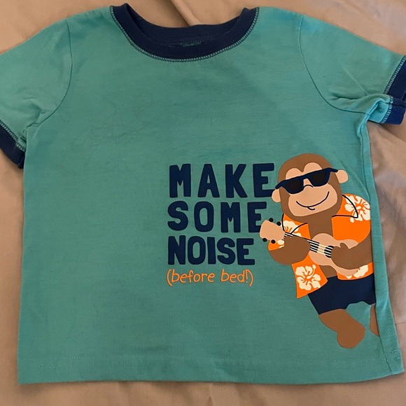 ❤️4 for $10❤️ Child of Mine blue short sleeve pajama top - Picture 1 of 5